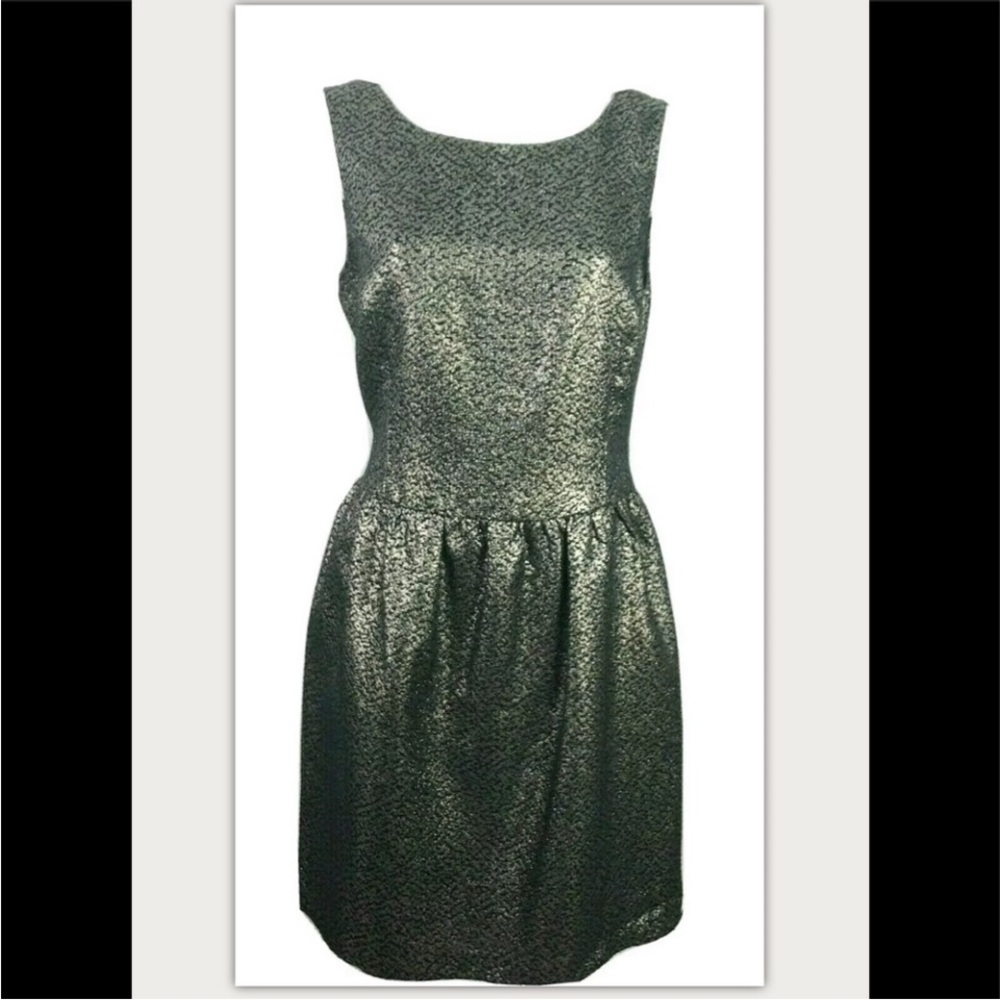 Ivanka Trump Black and Gold Mini Dress